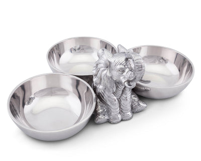 Elephant Three-Bowl Server