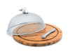 Cow Head 3 Piece Picnic Cheese Board / Spreader