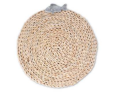 Fish Twisted Seagrass Placemats - Set Of 4