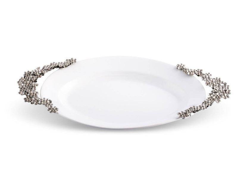 Lilacs Stoneware Serving Tray