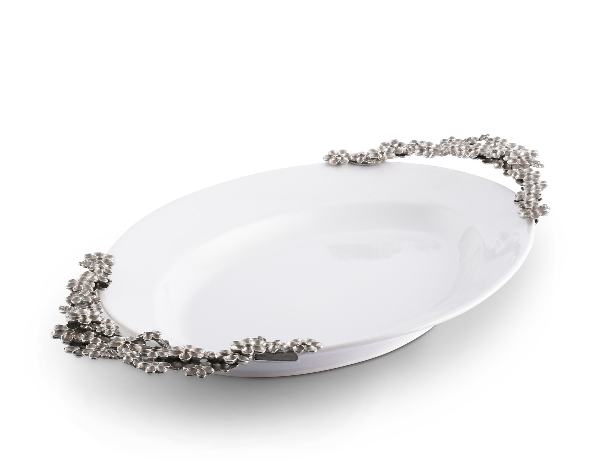 Lilacs Stoneware Serving Tray