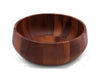 Modern Round Acacia Wood Salad Bowl Large