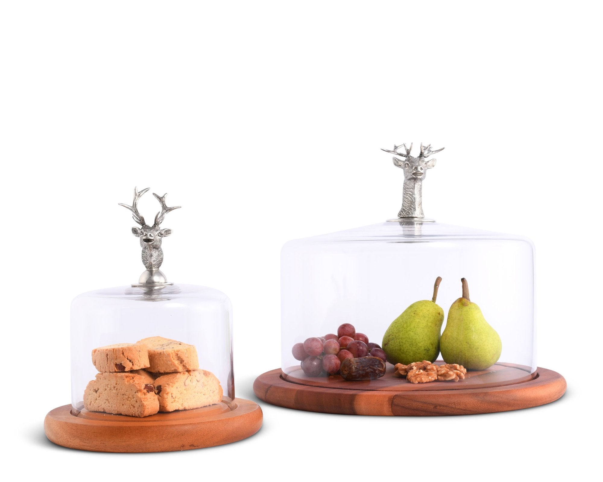 Elk Head Glass Covered Cheese Board