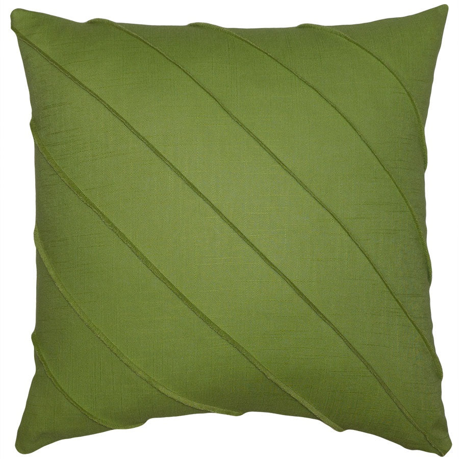 Throw Pillow Briar Hue Linen Apple Green