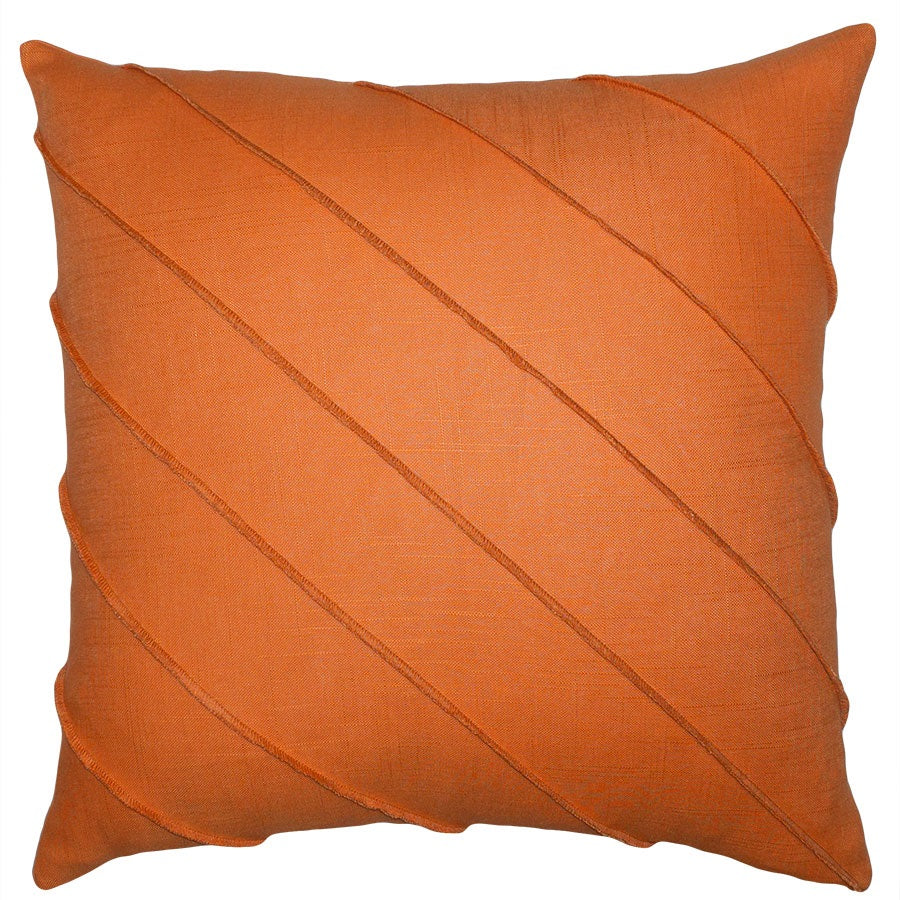 Throw Pillow Briar Hue Linen Tangerine