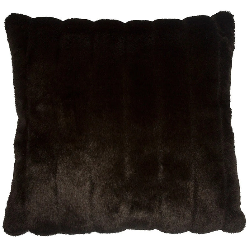 Throw Pillow Brown Mink Fur