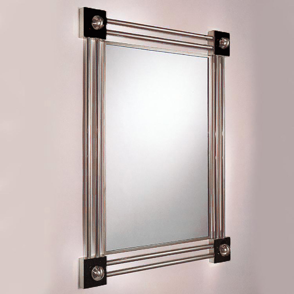brueton rectangular stainless steel mirror