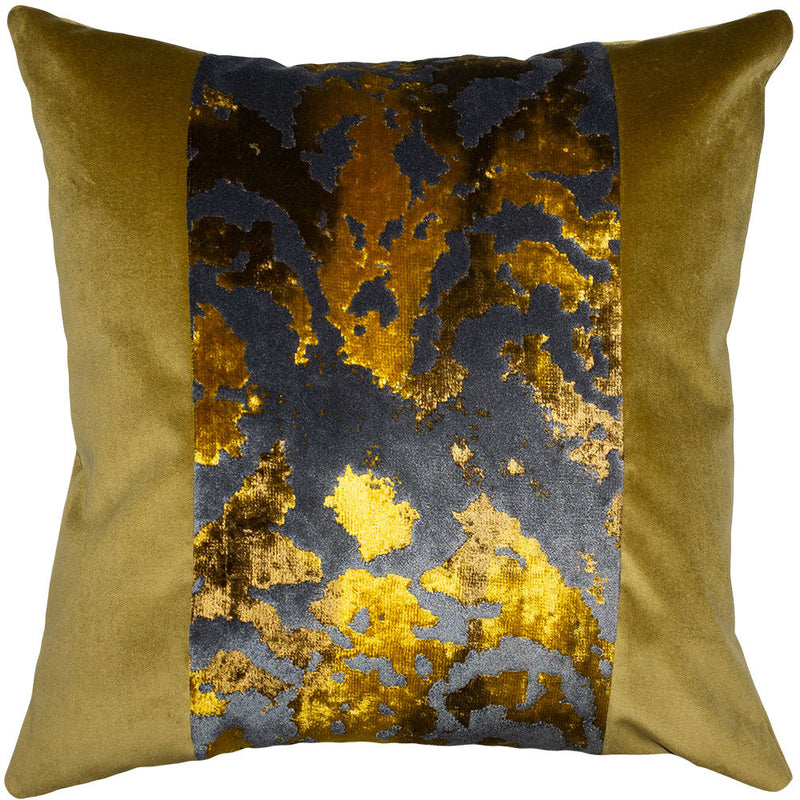Throw Pillow Bursted Gold band