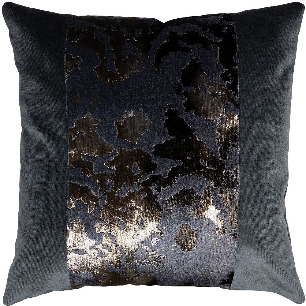 Throw Pillow Bursted Pewter Band