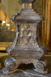 19th Century Italian Antique Silver Gilted Altar Candlestick