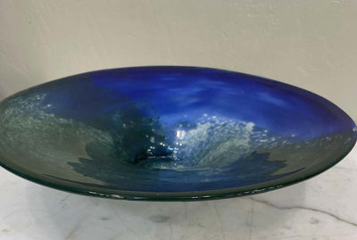 Art Glass Low Bowl Centerpiece