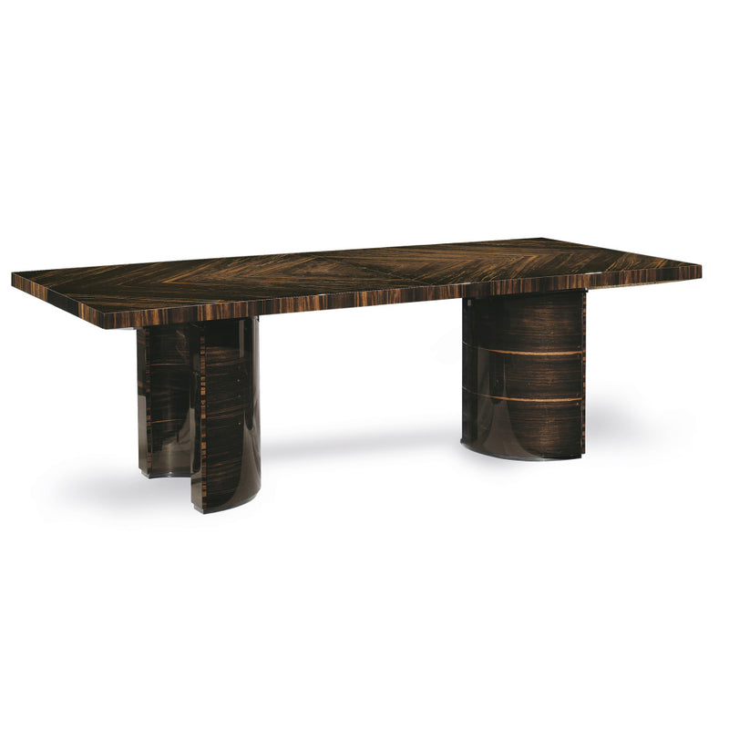Edge Rectangular Dining Table with LED Base Panel