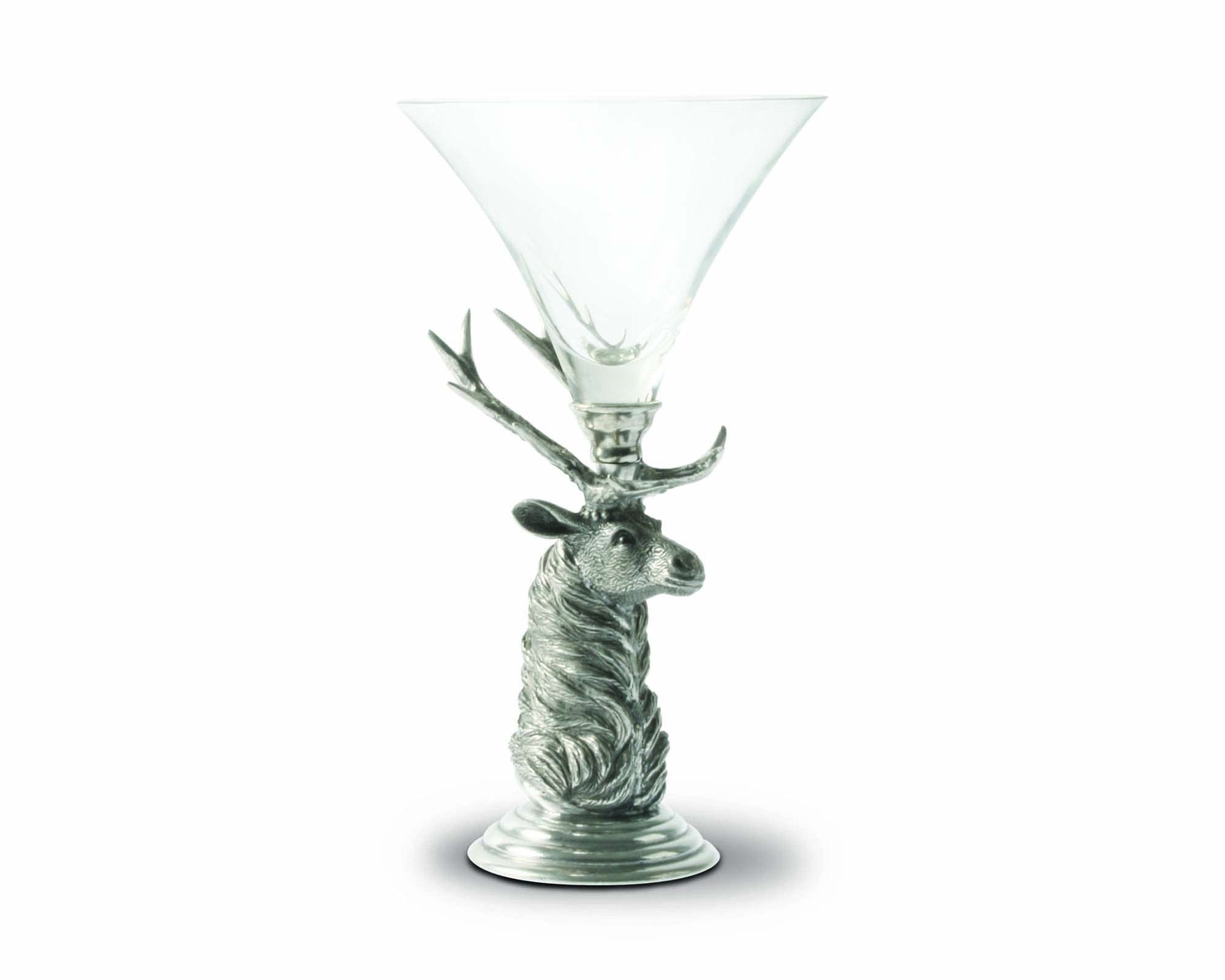 Elk Pewter Stem Cocktail Glass