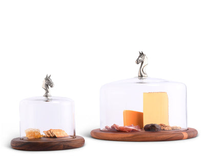 Horse Glass Covered Cheese Wood Board