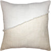 Throw Pillow Hopsack Tilted Ivory