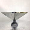 Center piece Container Polished Stainless with Marble Base