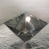 Dining Table Centerpiece Container Polished Stainless with Marble Base