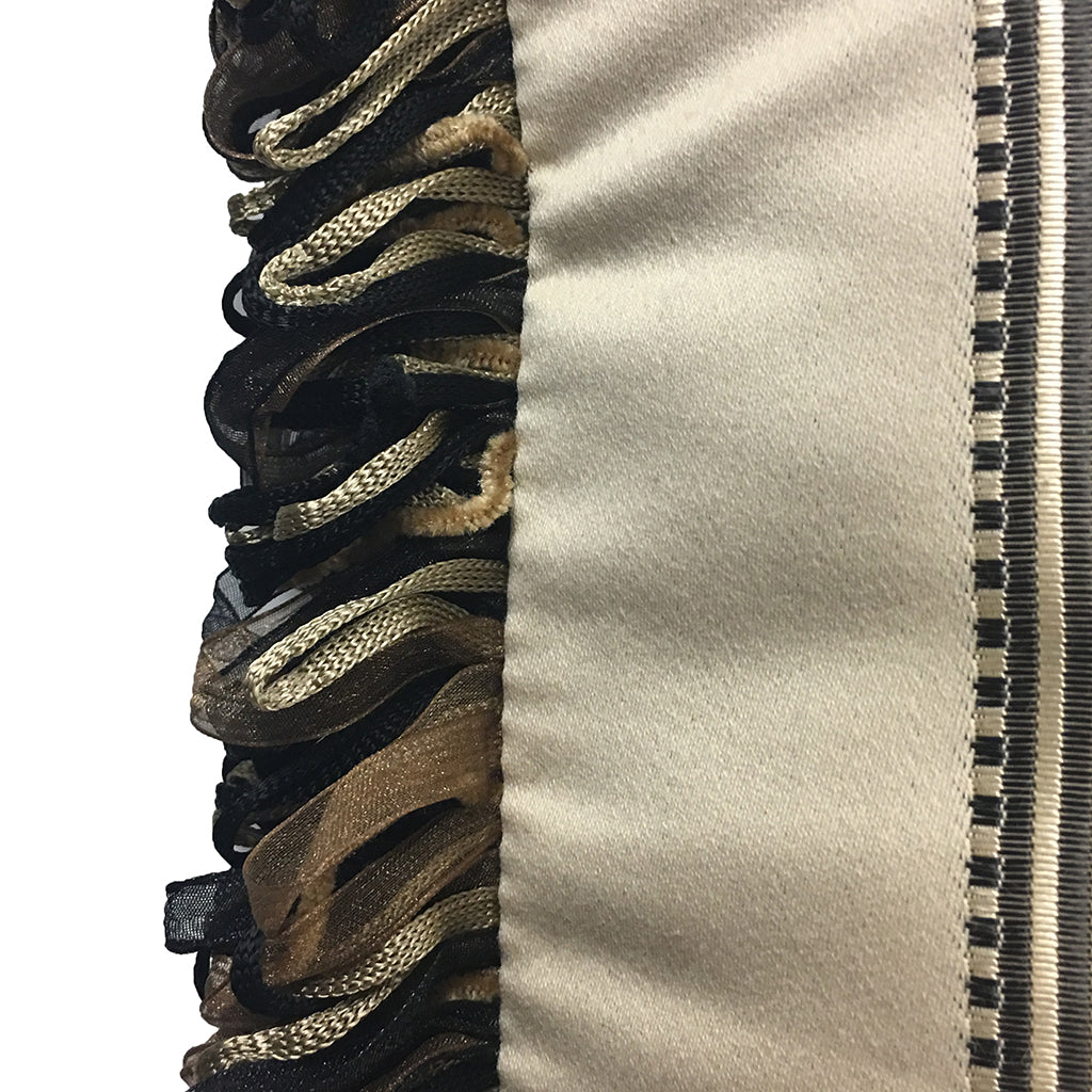 18" Accent ThrowDesigner Custom Throw Pillows Cotton with Robert Allen Loop Fringe