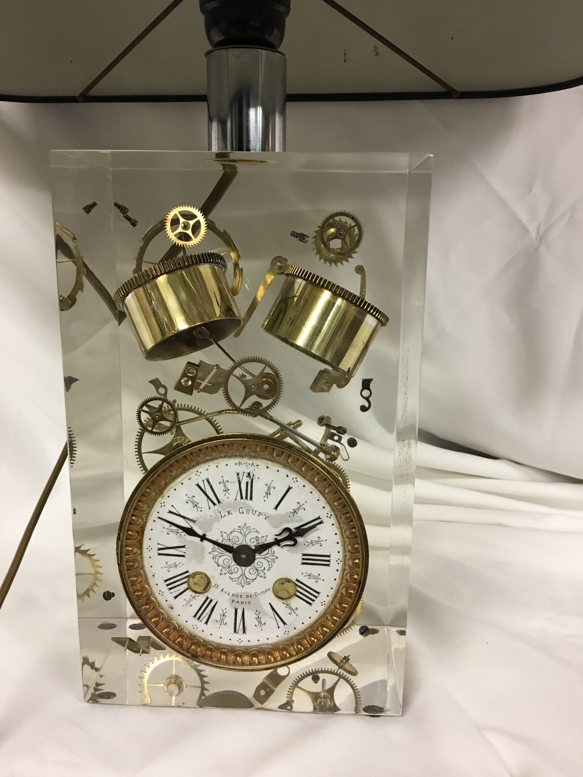 Pierre Giraudon exploded clock sculpture