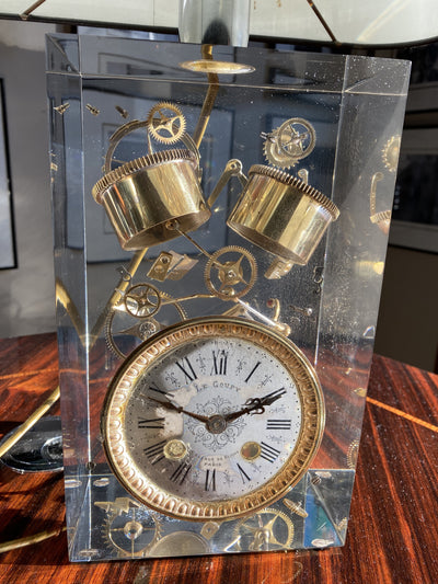 Pierre Giraudon Exploded Clock Custom Table Lamp