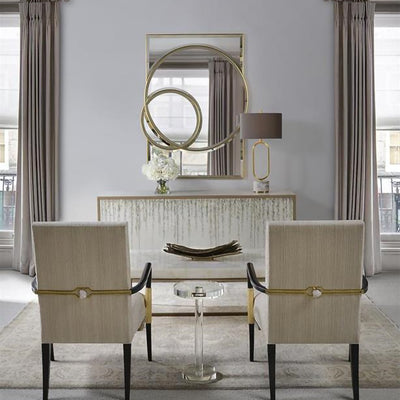 Round Crystal Martini Table