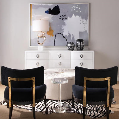 Round Crystal Martini Table