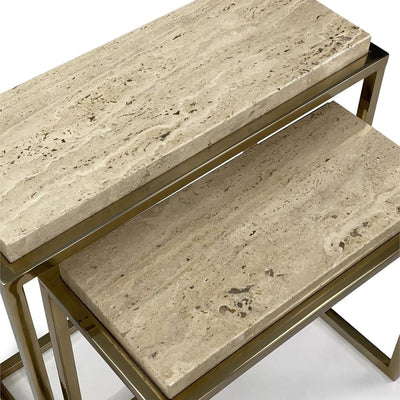 Marble Nesting Side Tables (Set of Two)