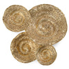 Set of Four Gold Escargot Wall Hangings