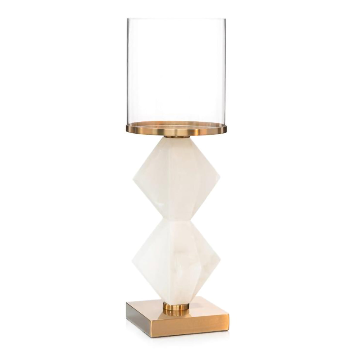 Double Alicia in Alabaster Candleholder