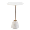 Brass and Marble Martini Side Table
