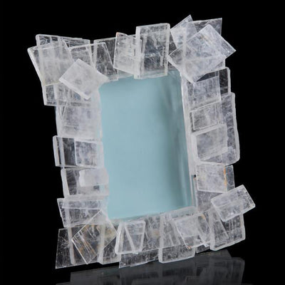 Windowpane Selenite Photo Frame