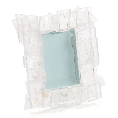 Windowpane Selenite Photo Frame