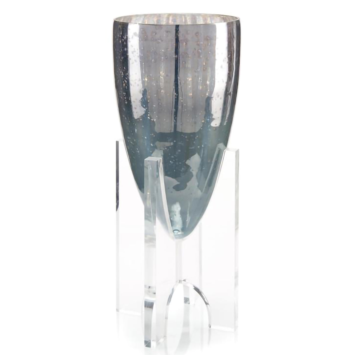 Deep Blue Vase on Acrylic Stand
