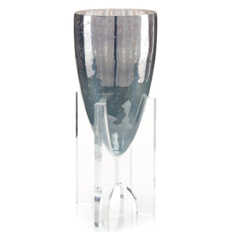 Deep Blue Vase on Acrylic Stand