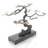 Windswept Sculpture in Antique Brass