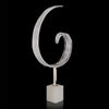 Clear and White Glass Curl II