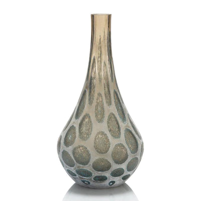 The Look of Agate Handblown Glass Vase II
