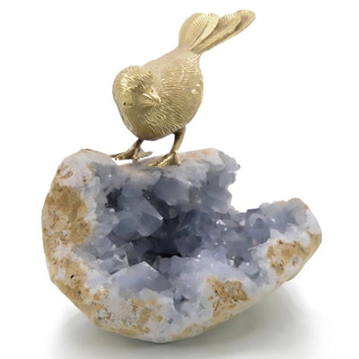 Bird on Celestite Rock II