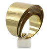 Threefold Etched Brass Sculpture