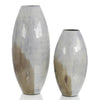 Set of Two Enameled Vases in Shades of the Earth