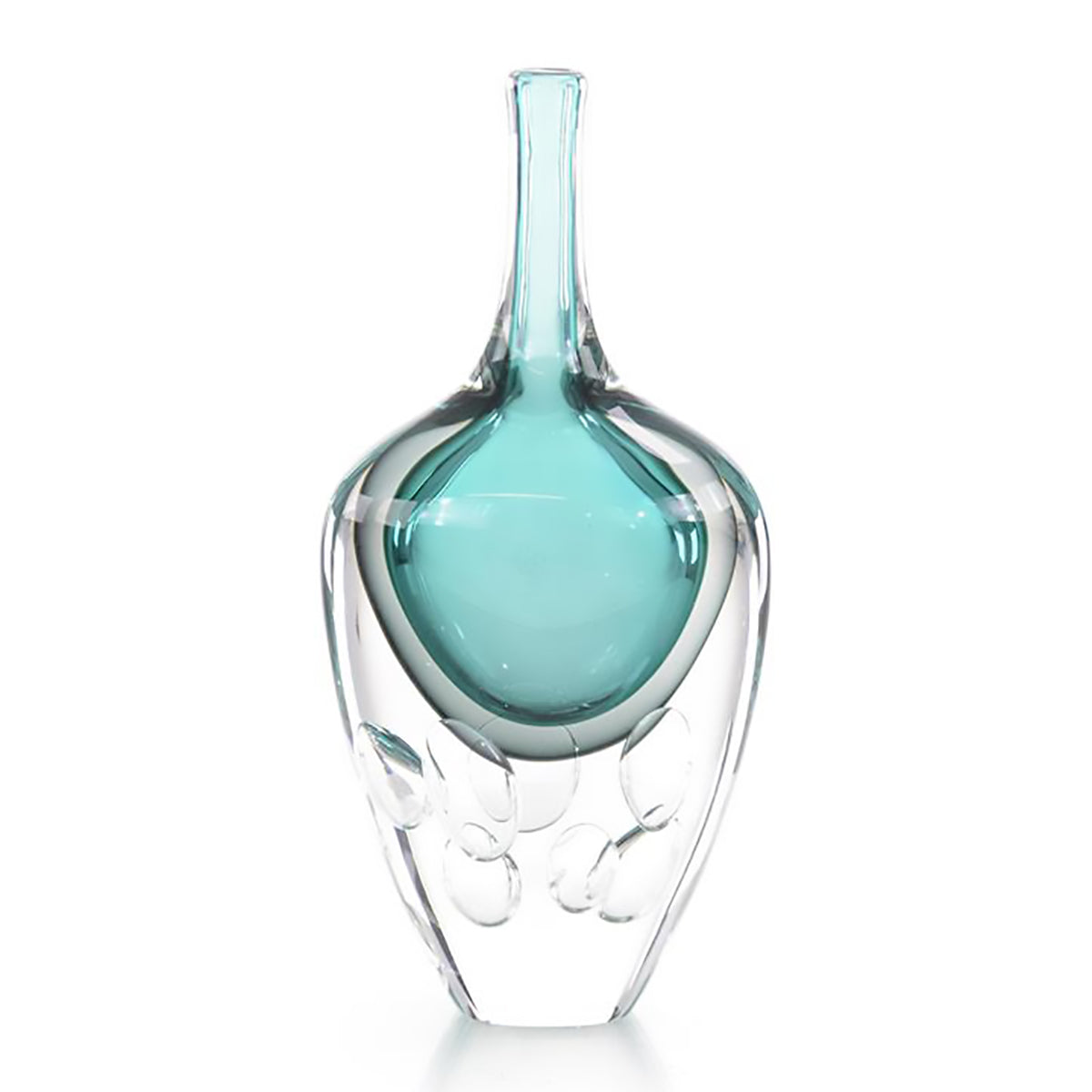 Azure Art Glass Vase