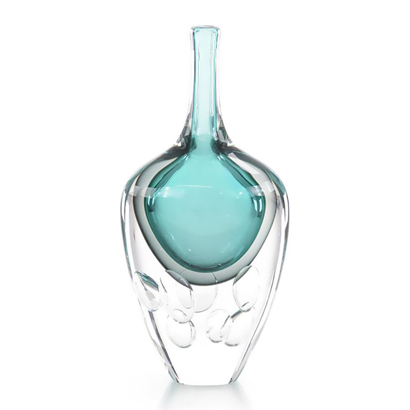Azure Art Glass Vase