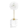 Floating Selenite Ball on Crystal Stand