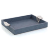 Gypsy Blue Leather Tray II