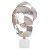 Organic Looped Sculpture in Nickel