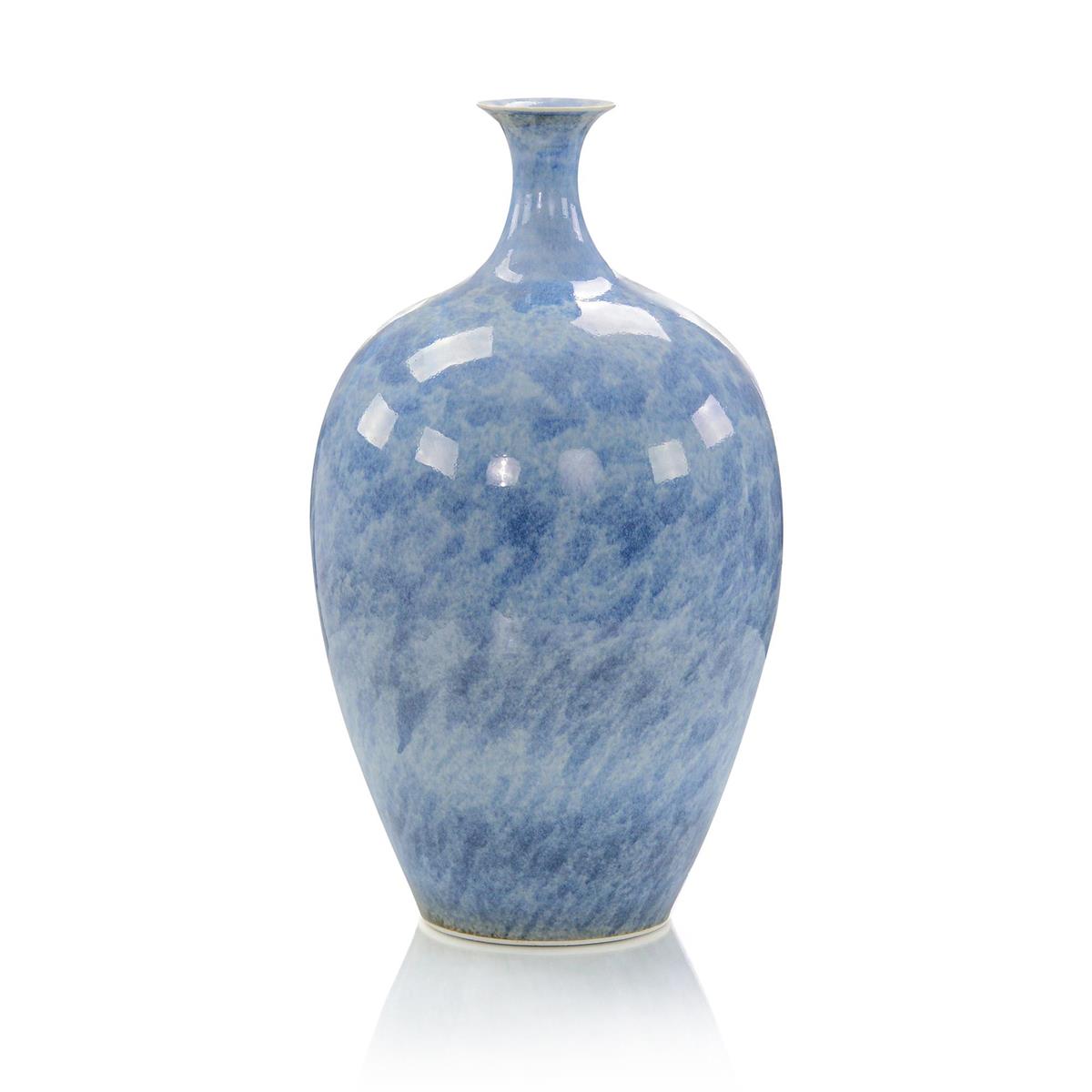 Cerulean Blue Porcelain Vase