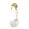 Brass Crane and Quartz Sculpture II