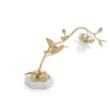Hummingbird and Selenite Sculpture II