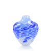 Swirls of Royal Blue Glass Vase II