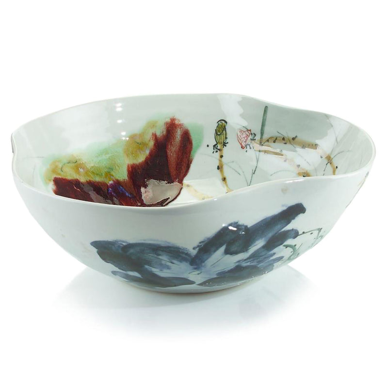 Curled-Rim Porcelain Bowl I